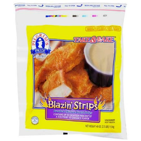 Pilgrim's Pride Take&Bake: Blazin' Strips Breaded Chicken Breast Poultry, 2.5 lb