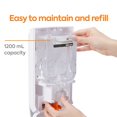thumbnail image 3 of COASTWIDE J-Series Wall-Mounted Manual Hand Sanitizer Dispenser White (CWJMH-W), 3 of 7