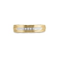 thumbnail image 2 of FB Jewels 10kt Yellow Gold Mens Round Diamond Wedding Band Ring 1/20 Cttw Size 8.5, 2 of 4