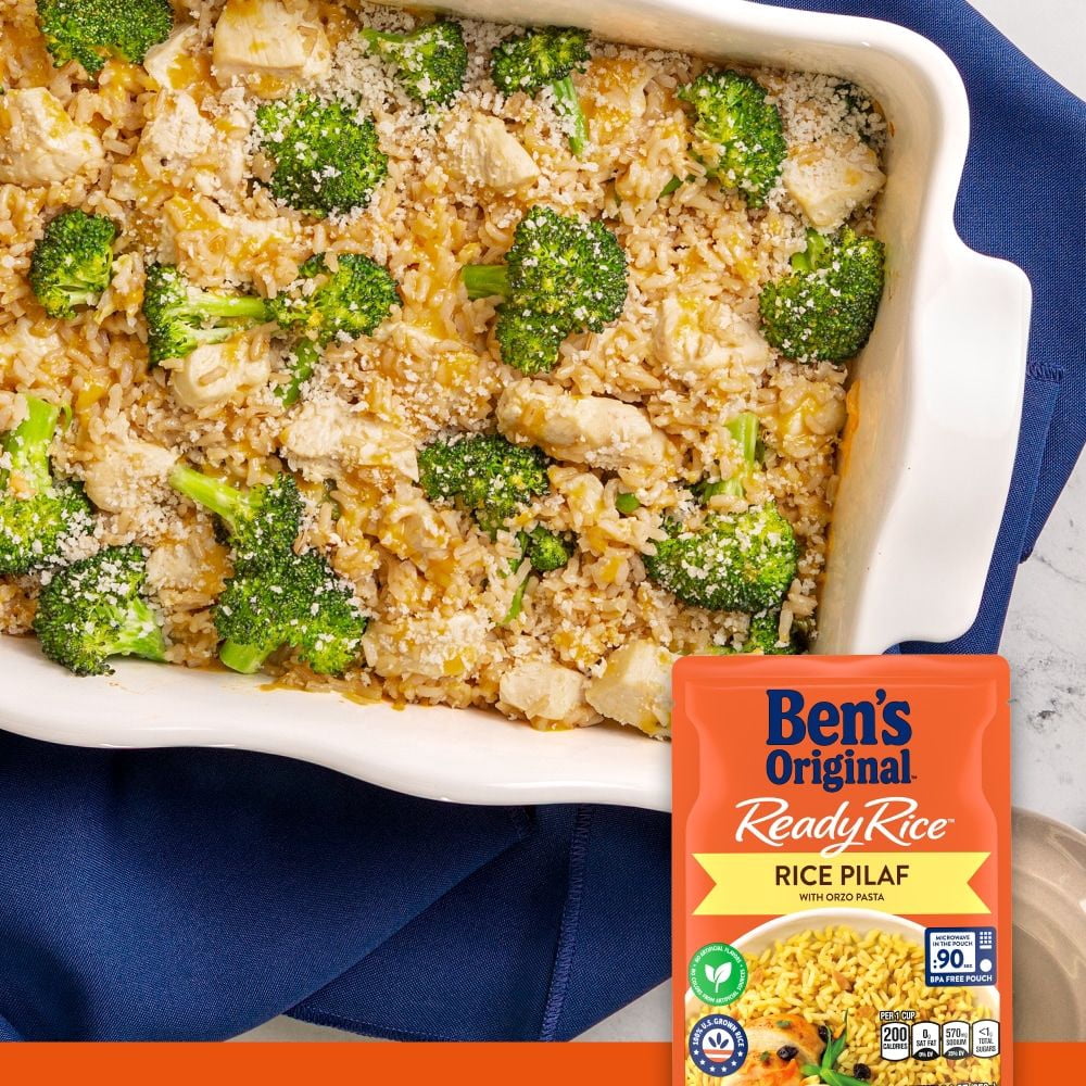 BENS ORIGINAL Ready Rice Rice Pilaf Flavored Rice, Easy Dinner Side, 8.8 oz Pouch - Pack of 3