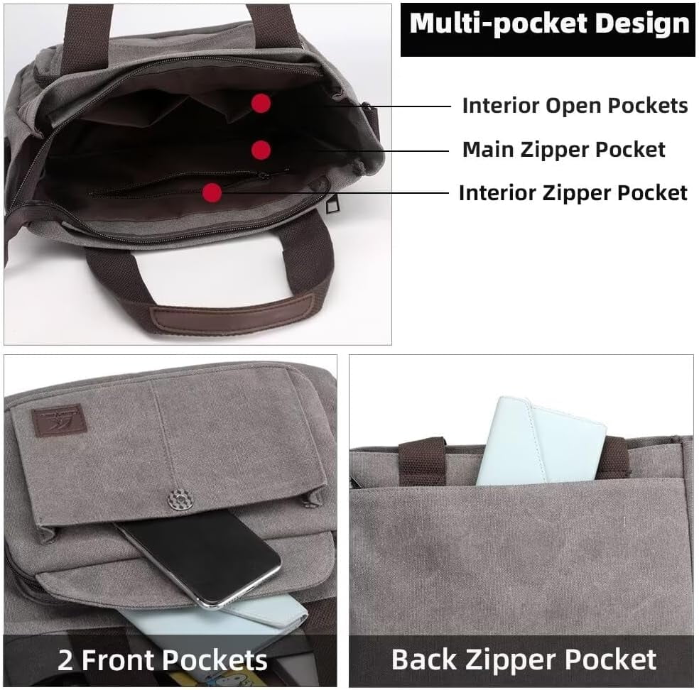 JennyShop Casual Fabric Bag, Hot Sale Canvas Purses and Handbags for Women, Medium Crossbody Purse Travel Work Tote Bag