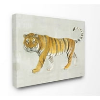 Stupell Industries Tiger Walk Large Cat Animal Watercolor Painting Canvas Wall Art, 36 x 48, byMiranda Thomas