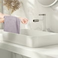 thumbnail image 5 of Unique Bargains 4pcs Bathroom Plaid Pattern Hand Towels Comfort Towel Purple, 5 of 8