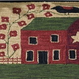 Park Designs Red House Hooked Rug 24
