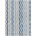 thumbnail image 2 of Addison Rugs Chantille Indoor/Outdoor Transitional Stripes Blue Machine Washable Rectangle Rug, 3' x 5', 2 of 8