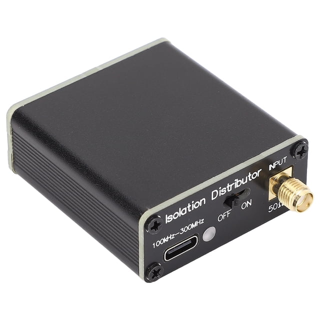 Active RF Isolation Distributor, 1 Input 4 Output Channels GPSDO RF Distribution Device for Radio Antennas
