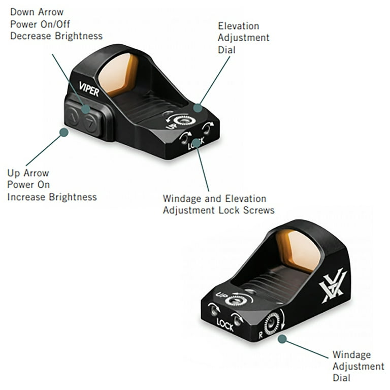 Vortex Optics Viper Red Dot Sight - 6 MOA Dot - Walmart.com