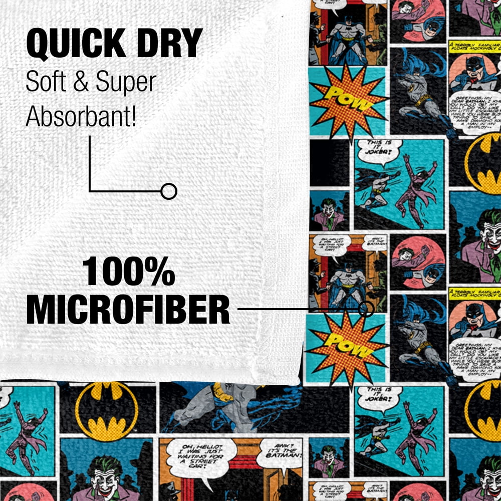 Batman Comic Pattern Officially Licensed Beach Towel 30' X 60'
