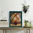 thumbnail image 5 of Bouquet of Chrysanthemums -Framed Print w/glass-Ocean Blue, 5 of 7