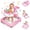 Flower Pink, variant on suihuooo Baby Walker with Music & Lights 3 Adjustable Height for Infant Boys and Girls 6-18 Months,Pink Flower