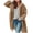 Yellow, variant on Women Casualwear Outer Layer for Women Winter Open Front Long Cardigan Coat Warm Outerwear Women's Bomber Jacket Casual Coat