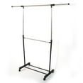 thumbnail image 4 of Kepooman Industrial Rolling Clothing Garment Rack, Adjustable Hanger Rack for Bedroom, 4 of 7