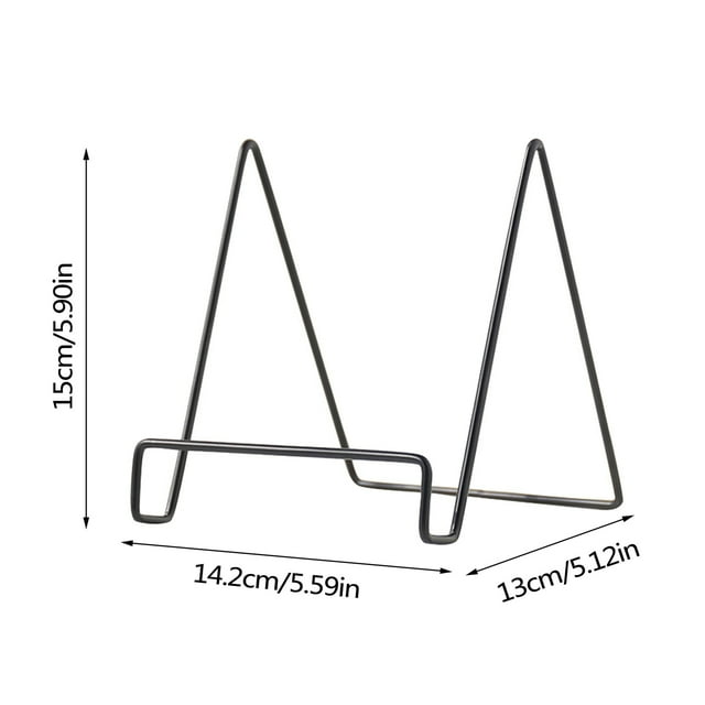5.9 Inch Metal Plate Stands, Plate Holder Pictures Frame Easel Display Stand for Display Photo Frames, Plates, Vinyl Record Book