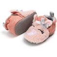 thumbnail image 3 of Newborn Baby Cozy Fleece Booties with Grippers Winter Slippers Socks Soft Sole Stay On Infant First Walker Crib Shoes, 3 of 6