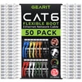 thumbnail image 1 of GEARit Paquete de 50 cables de conexión Cat6 de 3 pies Cable Ethernet Cat 6 Lengüeta suave flexible sin enganches - Serie Premium - Blanco, 1 of 7