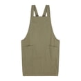 thumbnail image 1 of yuksok Bib Apron Water Drop Resistant Cross Back Kitchen Apron for Mom Kitchen Chef Green, 1 of 9