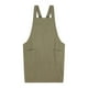 thumbnail image 1 of Delantal para hombre y mujer, de lona y algodón, con bolsillos grandes, impermeable. Verde, 1 of 9