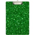 thumbnail image 2 of Coolnut Green Glitter Texture Clipboard, Acrylic Standard A4 Letter Size Clip Board with Low Profile Clip for Office, Classroom, Doctor, Nurse and Teacher, 12.5"x9", 2 of 7