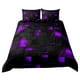 thumbnail image 5 of Conjunto de funda nórdica de ropa de cama 3 piezas púrpura, conjunto de funda nórdica de tres piezas de ropa de cama, 5 of 6