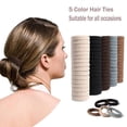 thumbnail image 5 of 100 PCS Hair Ties No Damage For Women Girls Men Kids Toddler - Soft Seamless Hair Ties For Thin & Fine Curly Hair - Brown Rubber Bands For Hair No Pull Ponytail Holder, 5 of 10
