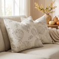 thumbnail image 4 of ZZAIXHL 2pack Autumn Decorative Throw Covers 18x18 inch Fall Beige Embroidered Pumpkin Case Thanksgiving Pillows for Sofa Couch, 4 of 5