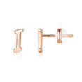 thumbnail image 1 of Dsseng Sterling Silver Stud Earrings  14K Gold, 1 of 6