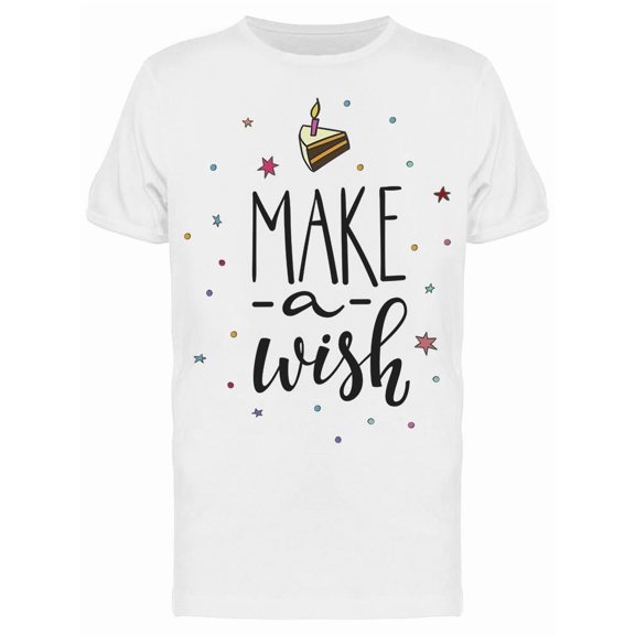 Make A Wish Cake Tee Men's -Image by Shutterstock