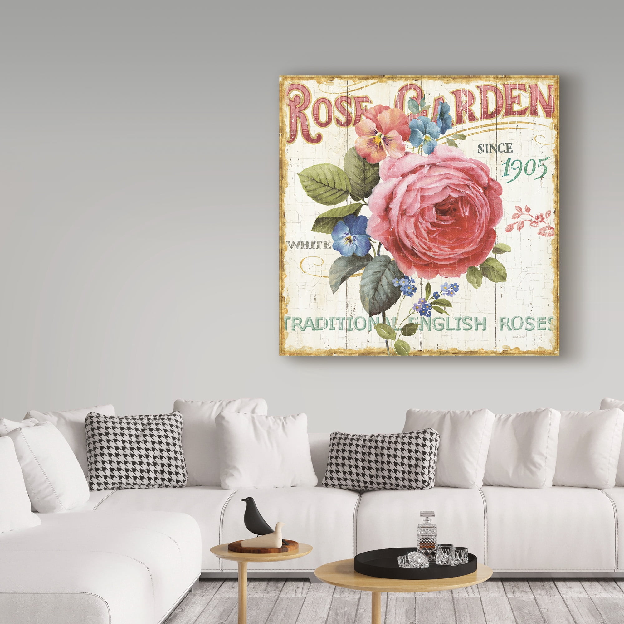 Trademark Fine Art 'Rose Garden I' Canvas Art by Lisa Audit