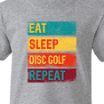 thumbnail image 4 of Inktastic Disc Golfer Eat Sleep Disc Golf Repeat Youth T-Shirt, 4 of 5