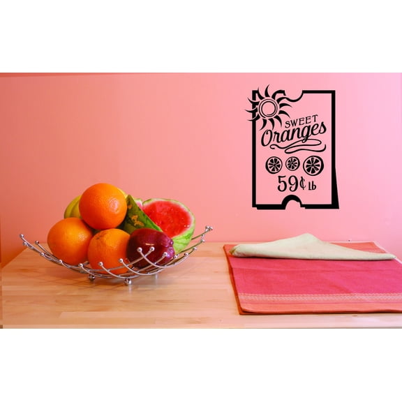 Custom Decals Sweet Oranges 59 Cents Lb Wall Art Size: 20 Inches x 40 Inches