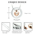 thumbnail image 3 of Heart Cremation Jewelry for Ashes, Engraved Love You To the Moon and Sun Back Memorial Urn Necklace Keepsake Cremation Pendant Jewelry, 3 of 7