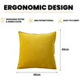 thumbnail image 2 of 45*45cm Utilice La Almohada Del Sofá De La Sala De Estar-Almohada Con Núcleo De Almohada-Decoración De Granja-Terciopelo Cúrcuma 45*45cm, 2 of 5