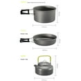 thumbnail image 5 of Camp Cookware 2-3 People Set, Pan Pot Teapot Lightweight Outdoor Portable Camping Cooker Set for Trekking Hiking BBQ Picnic Campfire, 5 of 5