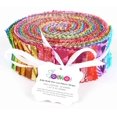 thumbnail image 4 of Soimoi 40Pcs Batik Print Precut Fabrics Strips Roll Up 1.5x42inches Cotton Jelly Rolls For Quilting - Red, 4 of 9