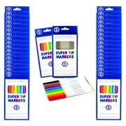 Color Swell Washable Super Tip Markers Bulk 36 Pack, 8 markers per pack, 288 total markers