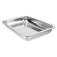 thumbnail image 3 of Large Rectangular Cat Litter Box Stainless Steel Litter Box Low Edge Open Cat Litter Box, 3 of 6