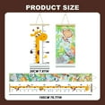 thumbnail image 3 of SUSHANG Baby Height Chart, Canvas Growth & Height Chart for Kids & Baby - Jungle Nursery Theme Growth Chart with Wooden Frame for Safari Nursery Decor - 76 x 7.8 Inches, 3 of 7