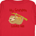 thumbnail image 4 of Inktastic My Grandma Loves Me Sloth Boys or Girls Long Sleeve Toddler T-Shirt, 4 of 5