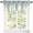 Green, variant on Window Valance Rod Pocket Panel for Kitchen Bedroom Window Watercolor Yellow Sunflowers and Butterflies Valances Short Curtain Bathroom Treatment Drapes White