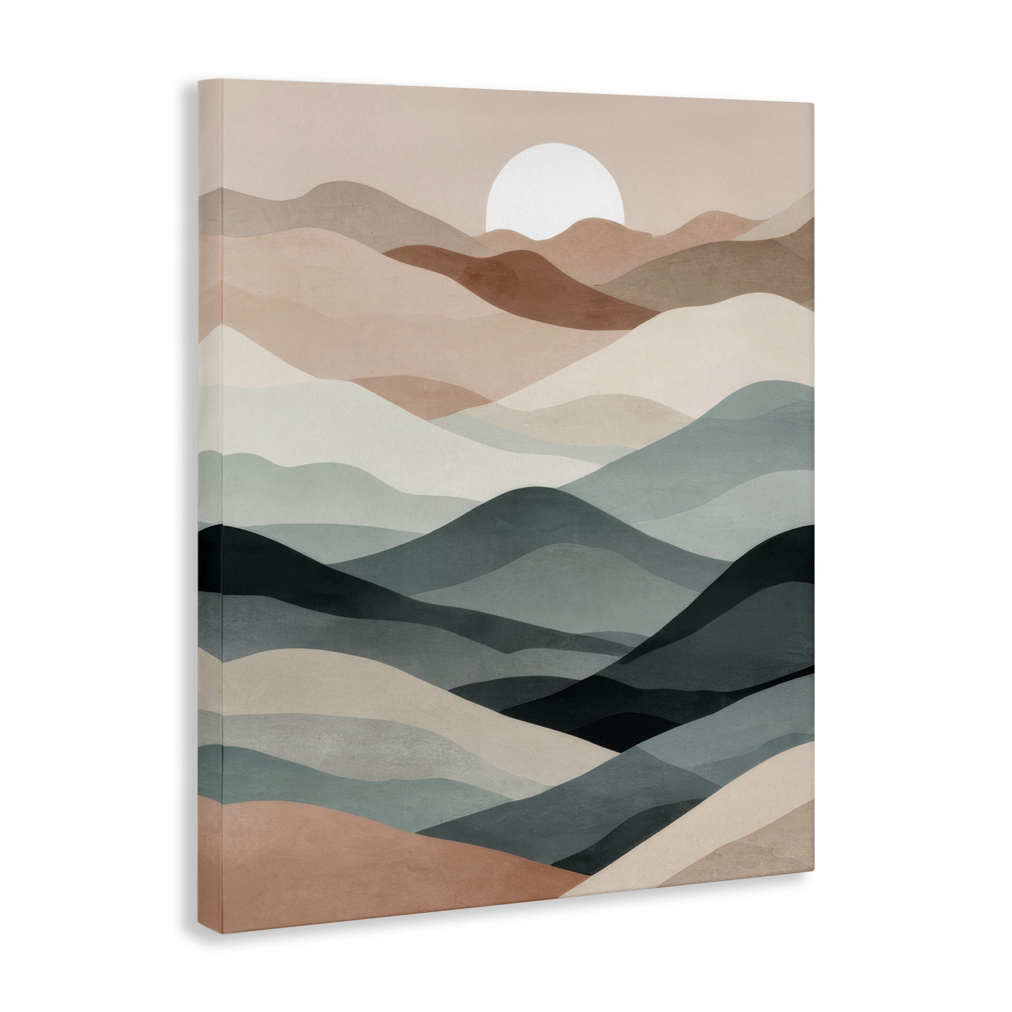 Stupell Industries Silent Dawn Landscape Landscape Painting Gallery Wrapped Canvas Art Print Wall Art, 16 x 20