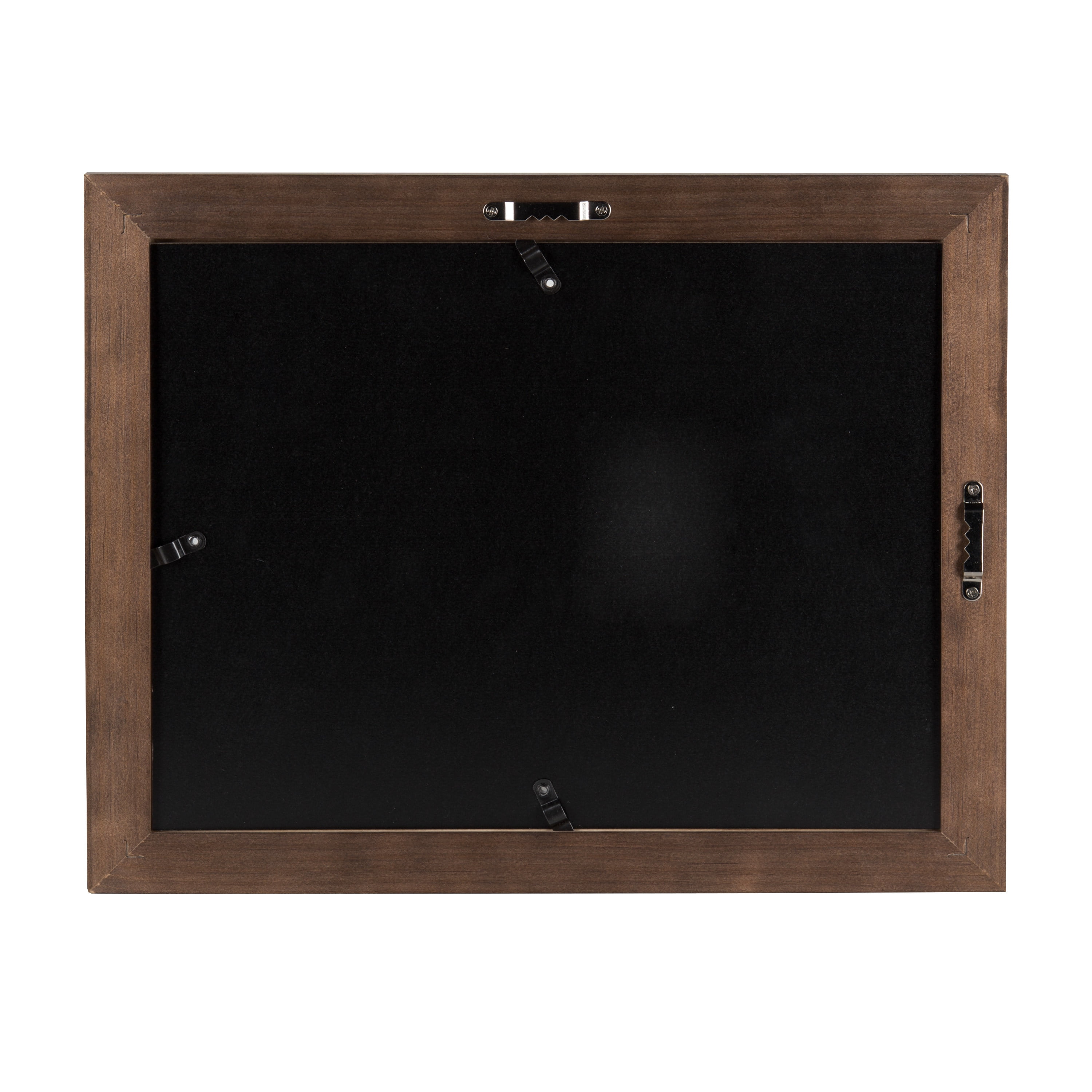 DesignOvation Kieva Solid Wood Document Frames, Distressed Espresso Brown 8.5x11, Pack of 6