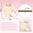 thumbnail image 2 of Letrero de anuncio para bebé FYSUIMU Silly Goose Pink Bow Wood, 2 of 7