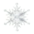 thumbnail image 2 of 3D Winter Blue Acrylic Snowflake Ornaments - Crystal Translucent Pendants, Ideal for Christmas Tree Hanging, Window Display & Party Crafts, Festive Holiday Snowflake Decor, 2.9in/7.5cm, Clear, 2 of 6