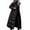 Black-winter long puffer jackets for women, variant on Long Puffer Coat for Women,Women's Winter Over Knee Removable Hooded Maxi Long Puffer Down Coat with Faux Fur Collar