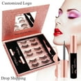 thumbnail image 2 of Mink 3D Magnetic Eyelashes Set, 2 of 73