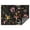 Red Mushroom Leaf, variant on Red Mushroom Leaf Black Pattern Rectangle Tablecloth 60"x84",Waterproof Polyester Rectangle Table Cloth, Wipeable Spillproof Polyester Tablecloth for Dining, Camping, Indoor and Outdoor