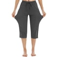 thumbnail image 3 of Wosthever Pantalones de mujer Pantalones deportivos Pantalones de chándal de cintura alta para todas las estaciones M Gris Uniforme atlético Gris S Wosthever OD002099-01, 3 of 6