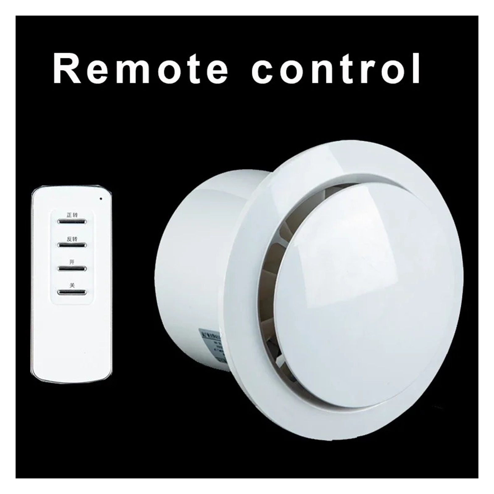4 Inch 6 Inch Ventilating Fan Bathroom Wall Mute Household Exhaust Fan Kitchen Remote Control Exhaust Fan ,Easy Installation