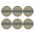 thumbnail image 2 of Disketp Traditional Tribal Aztec1 Funny Coasters,6 Pcs Leather Coasters With Holder, Perfect Housewarming Hostess Gifts,Protect Furniture From Water Marks Scratch And Damage, 2 of 9