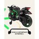 thumbnail image 5 of Moto Eléctrica Infantil 12V Tipo Deportiva con Ruedas de Entrenamiento Desmontables | Motocicleta Roja para Niños 3-6 Años, Luces LED, USB, Música y Marcha Reversible, 5 of 6